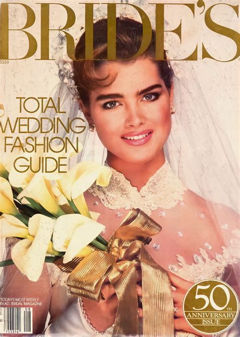Retro Bridal Brooke Shields Brides Magazine 50th Anniversary Style