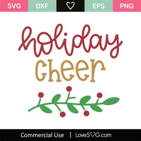 Holiday Cheer Svg Cut File
