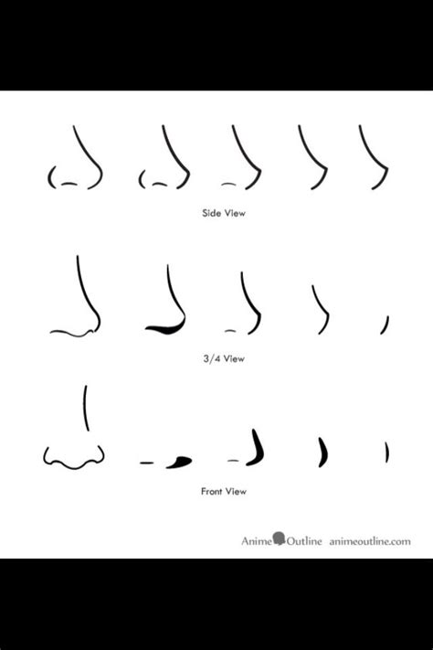 10 step anime man's face drawing tutorial for drawing a female anime style faces see: Anime Noses | sketchin | Pinterest