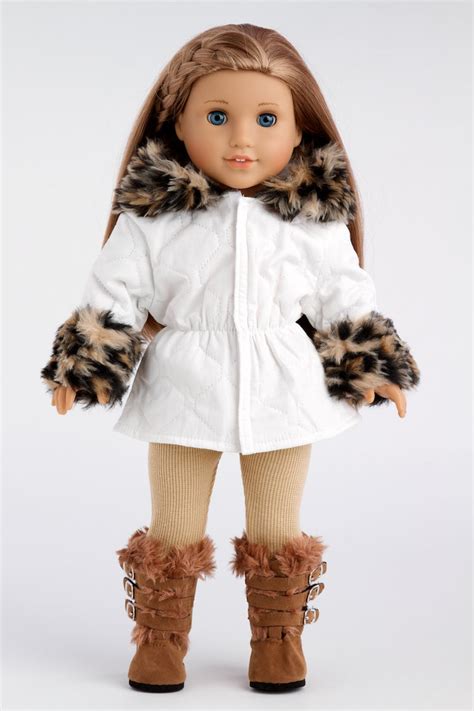 Winter Fun Doll Clothes For 18 Inch Doll Ivory Parka With Etsy