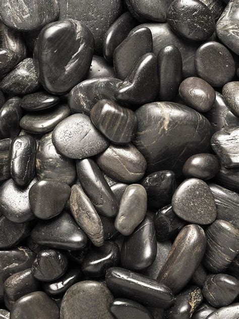 50 Kg Polished Black River Pebble Stones Voortuin Tuin