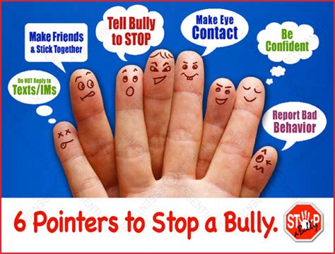 With the right tools in place, we can make it a thing of the past. STOP-a-Bully Pointers Poster
