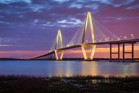 Charleston Sc Arthur Ravenel Jr Bridge Photograph By Dave Allen Pixels