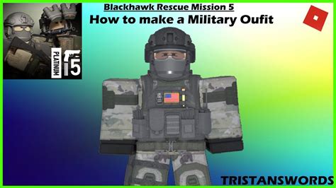 Roblox How To Make A Usa Military Oufit In Blackhawk Rescue Mission 5
