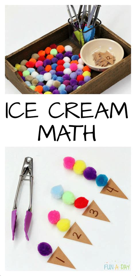 Ice Cream Math Free Printable Fun A Day