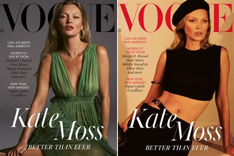 Kate Moss 46 Covers British Vogue 27 Years After Her Debut