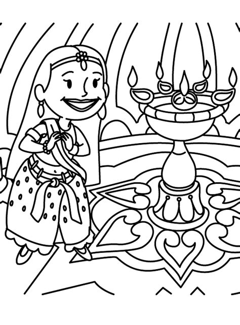 Download coloring sheets to and let your kids' creativity flow. Diwali Coloring Pages (5) - Coloring Kids