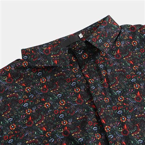 New Mens Small Floral Printed Ethnic Style Shirts Chile Shop