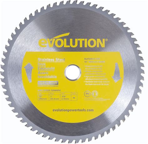 Evolution Power Tools 10bladessn Stainless Steel Cutting Saw Blade 10