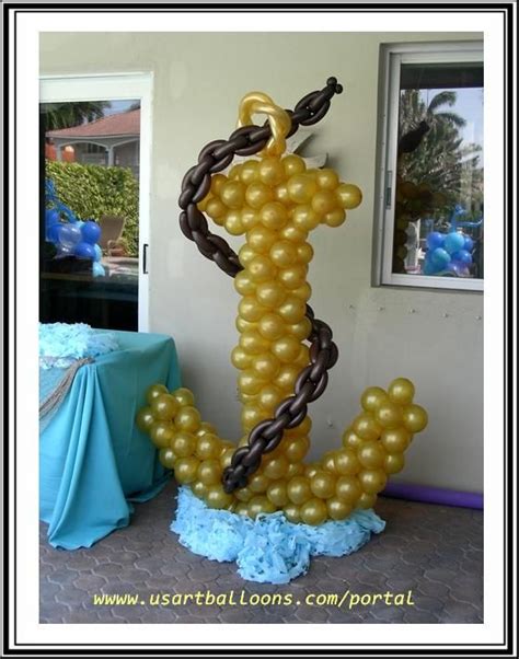 Some links below are from our sponsors. DIY Anchor Party Decoration Idea with Balloons @Linda ...