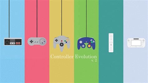 Animated Nintendo Controller Evolution