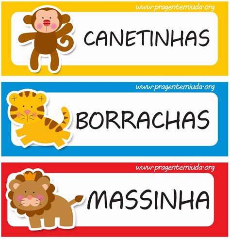 Crachá Safari Para Imprimir