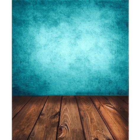 3ft X 5ft Vinyl Photography Backdrops Blue Board Wood Background Screen