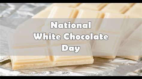 National White Chocolate Day Sep 22 Mobile Cuisine Youtube