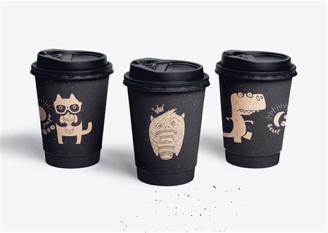 Non Stop Coffee Paper Cups Design On Behance Branding Ideas Packaging