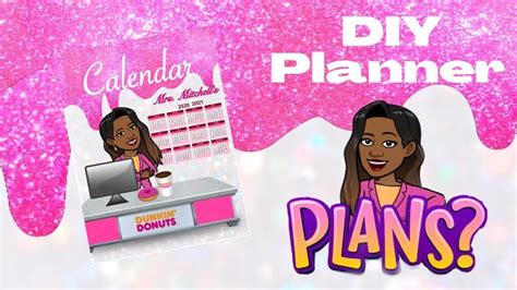 My Diy Bitmoji Planner Diy Calendar Planner Youtube Diy Planner