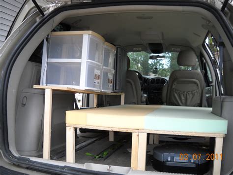 Standard features of the camper van kit are : Honda odyssey campers
