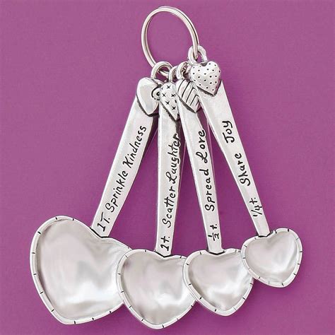 Heart Measuring Spoons Set The Weed Patch