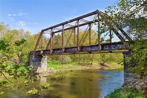 Old Southern Railroad Trestle Bridge On The Valley River Photograph By