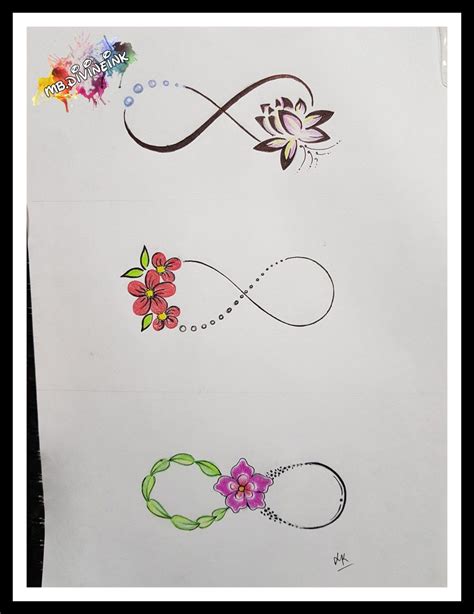 Infinity Tattoo Sketch Customise Tattoo Designs Infinity Sign Lotus