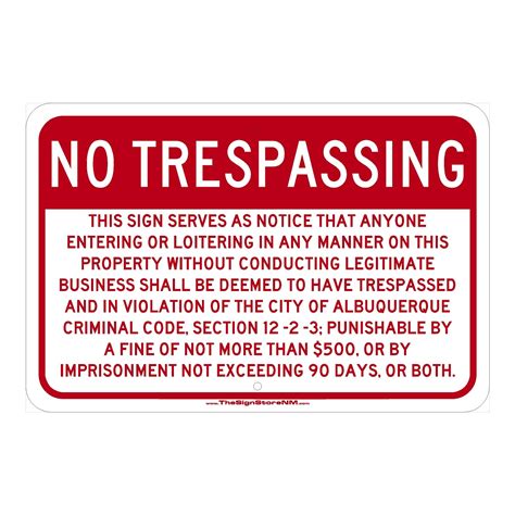 No Trespassing Signs Printable