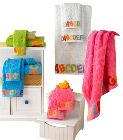Abc Jacquard Luxury Baby Towels Traditional Kids Towels By Luxor