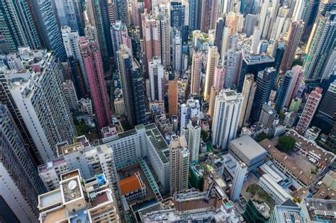Premium Photo Central Hong Kong 29 April 2019 Top View Of Compact