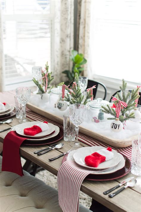 Cozy Red And White Christmas Tablescape Table Setting Tips Video