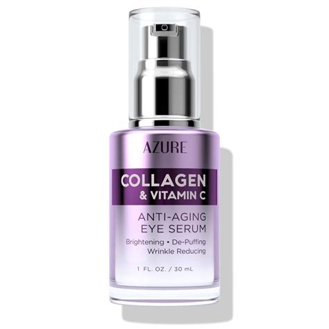 Collagen And Vitamin C Anti Aging Eye Serum Azure Skincare