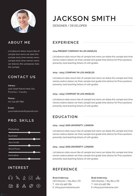 Professional Resume Template For Word Pages Cv Template Resume The Best Porn Website
