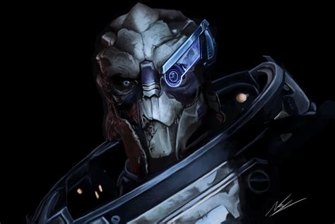 Mass Effect Garrus Vakarian Artwork Video Games Hd Wallpaper