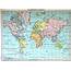 WORLD MAP Circa 1947  Tamaño 22 Cm X 315 Fuente Anesi J