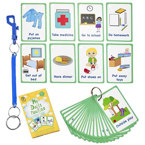Buy My Daily Routine Cards 27 Pecs Flashcards For Visual Aid Special Ed