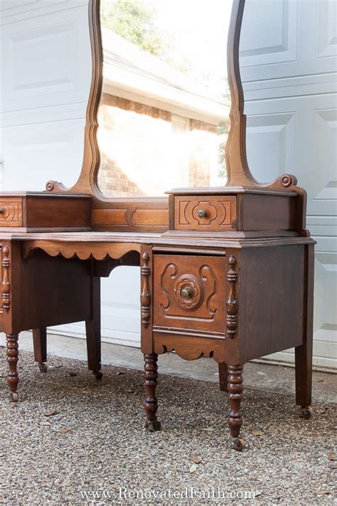 Antique Makeup Vanity