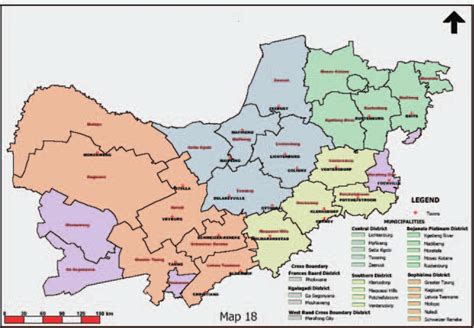North West Province District And Local Municipalities Source