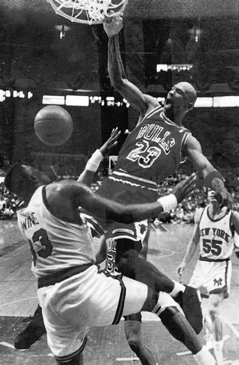 Michael Jordan Dunks Against Ewing Chicago Tribune