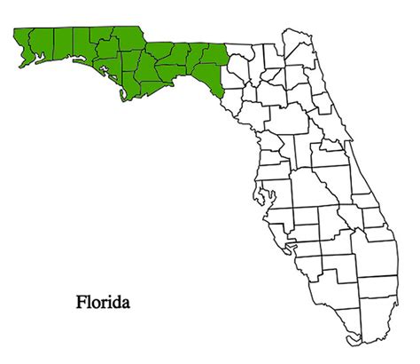 Map Of Florida Panhandle Counties Map