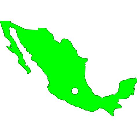 Outline Map Of Mexico Free Svg