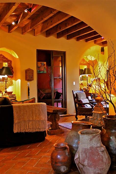 And wood for supporting beams and beautiful exposed beams. Galería de casas con diseño estilo mexicano- La Guía ...