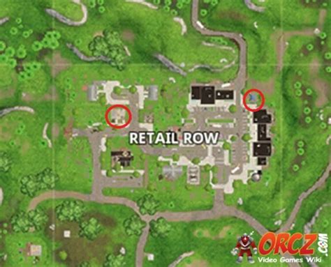 Fortnite Battle Royale Retail Row Treasure Map The Video