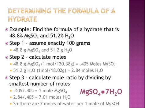Hydrates Unit 6 Lesson Ppt Download