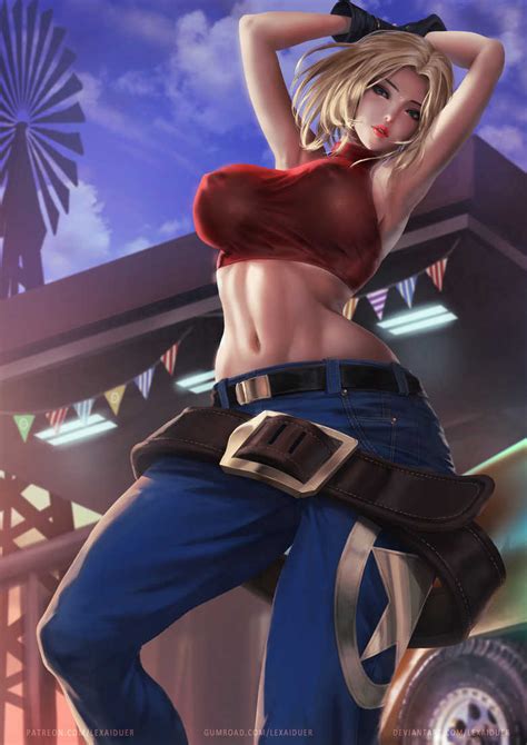Rule 34 Armpits Blonde Hair Blue Mary Breasts Crop Top Erect Nipples