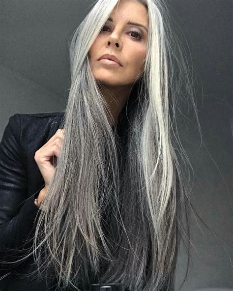 Pin By Kari Lee On Silver Waves Long Gray Hair Long Hair Styles