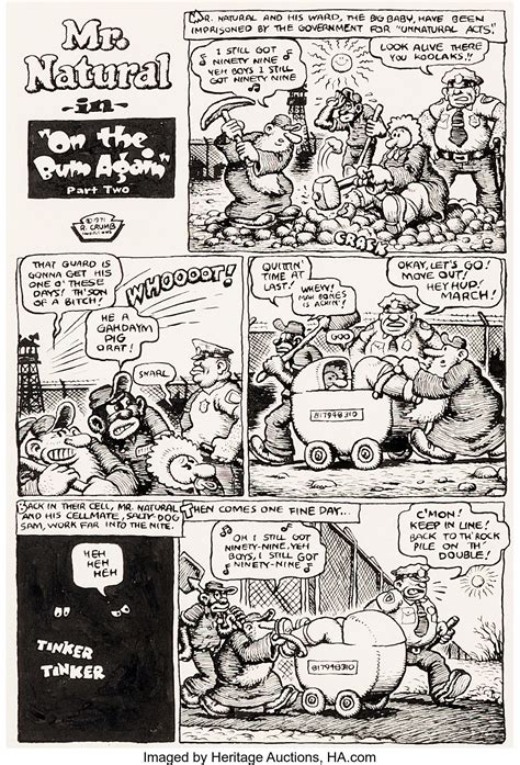robert crumb mr natural 2 complete 6 page story original art san lot 92273 heritage auctions