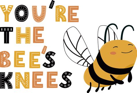 Youre The Bees Knees Insect Wall Sticker Tenstickers