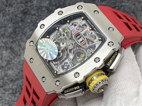 Kv Factory Replica Richard Mille Rm11 03 Crystal Skeleton Dial With Red