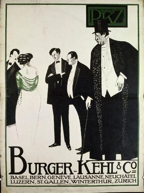 Pkz Burger Kehl And Co 1912 Design Emil Cardinaux Ch 1877 1936 Lausanne Bern Basel