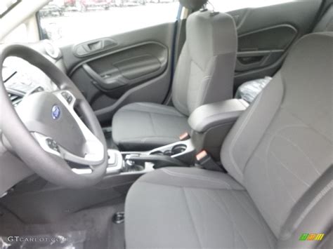 Charcoal Black Interior 2019 Ford Fiesta Se Sedan Photo 130023823