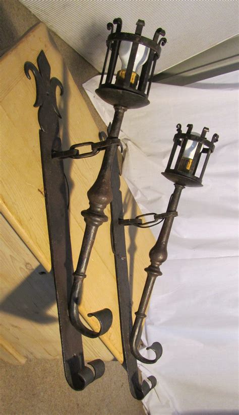 Antiques Atlas Pair Of French Gothic Iron Wall Lights Torches