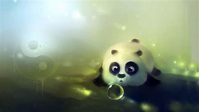 Panda Laptop Wallpapers Cartoon 3d Looks Pixelstalk